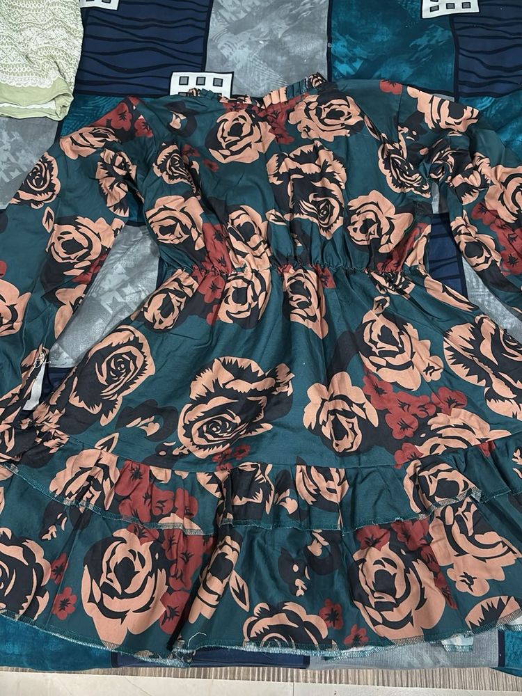Floral Print Mini Dress
