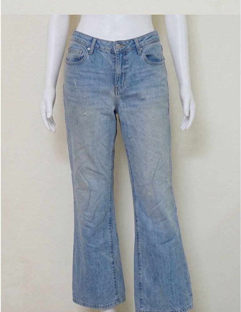 Light Wash Wide Leg Jeans