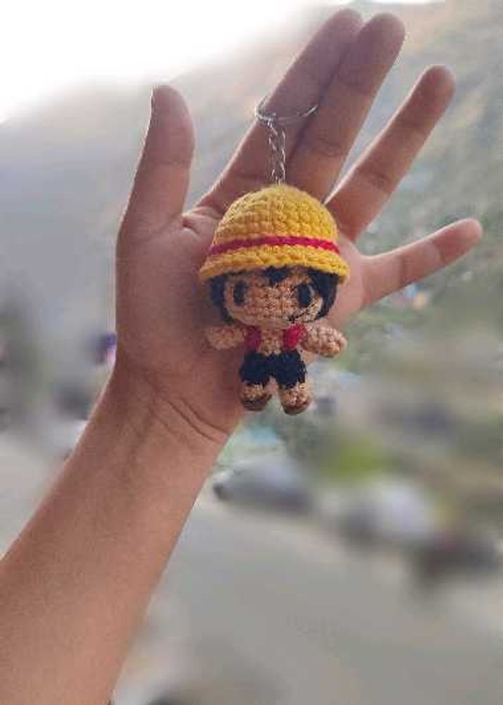 Crocheted Anime Keychain Charm