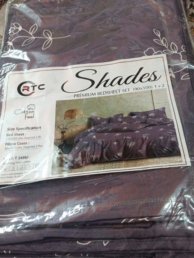 Premium Cotton Bedsheet Set - Shades
