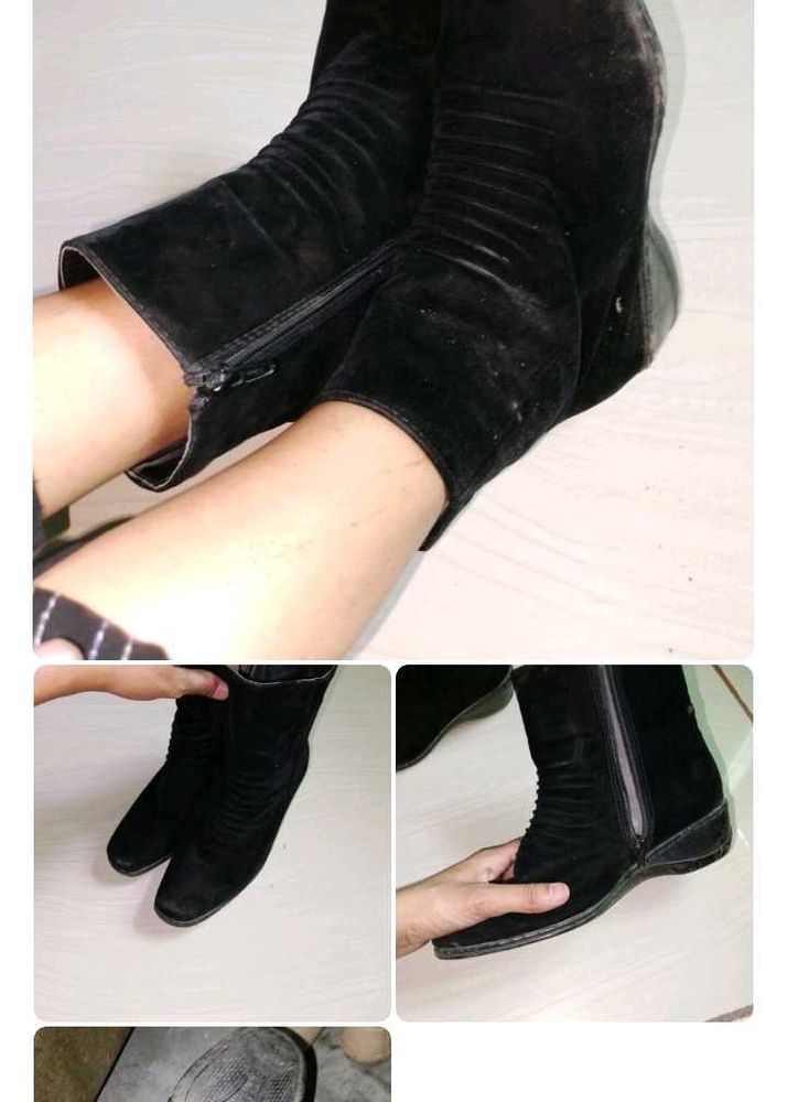 Black Suede Ankle Boots
