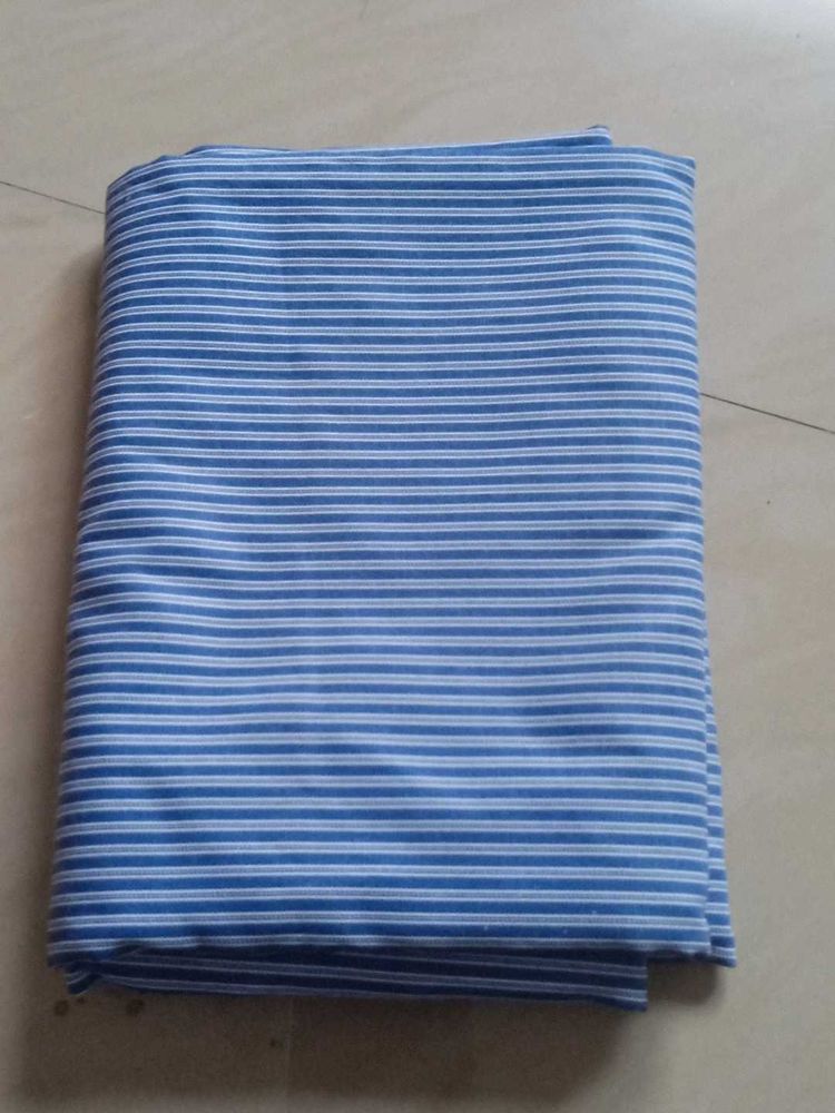 Blue &amp; White Striped Fabric