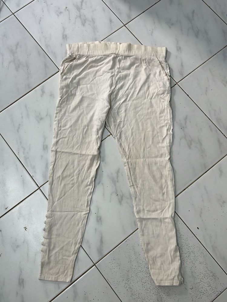 Comfortable Cream Colored Palazzos