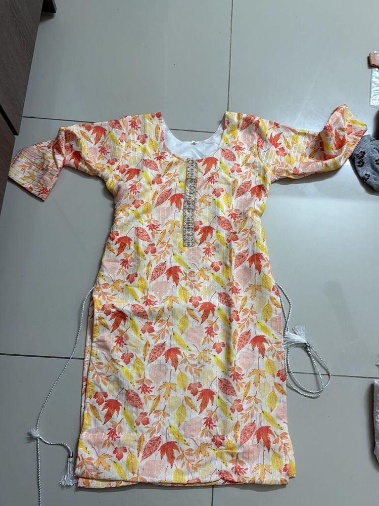 Floral Print Kurta