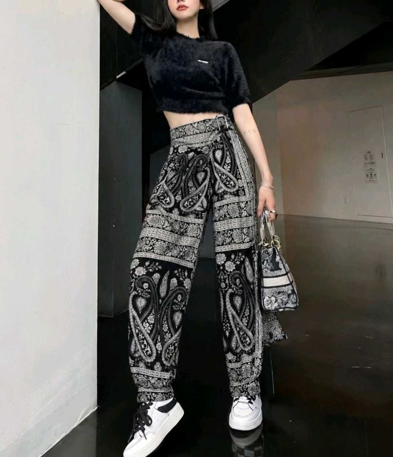 Paisley Print Pants (Imported)