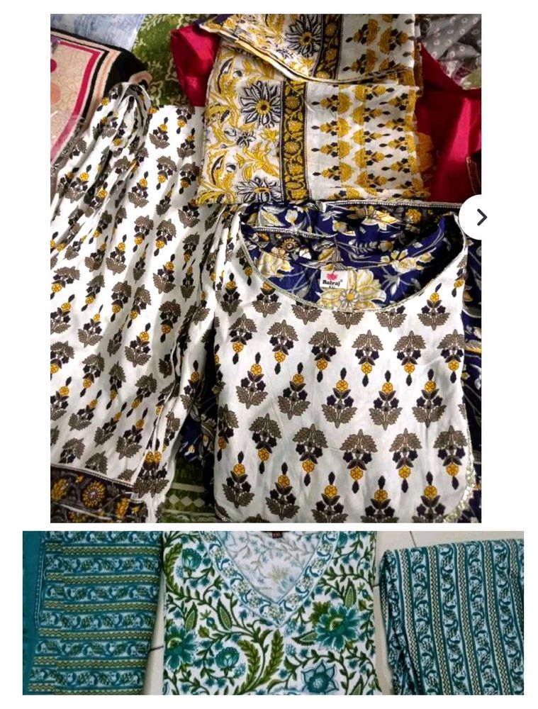 free shipping (combo )Beautiful Printed Kurta Sets
