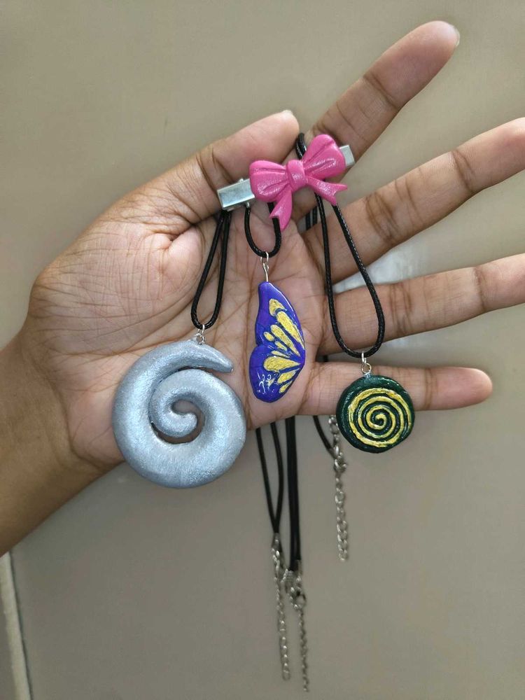 COMBO Handmade Pendants Necklace Trio