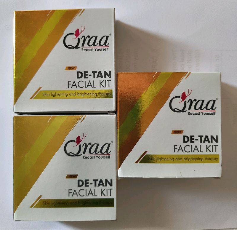 Brightening Detan Facial Kit Pack Of 3