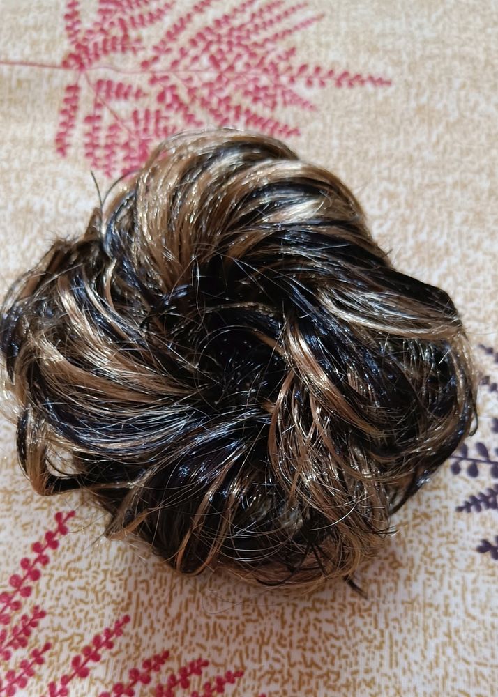 Golden Highlight Hair Bun Juda Maker, 1 Piece