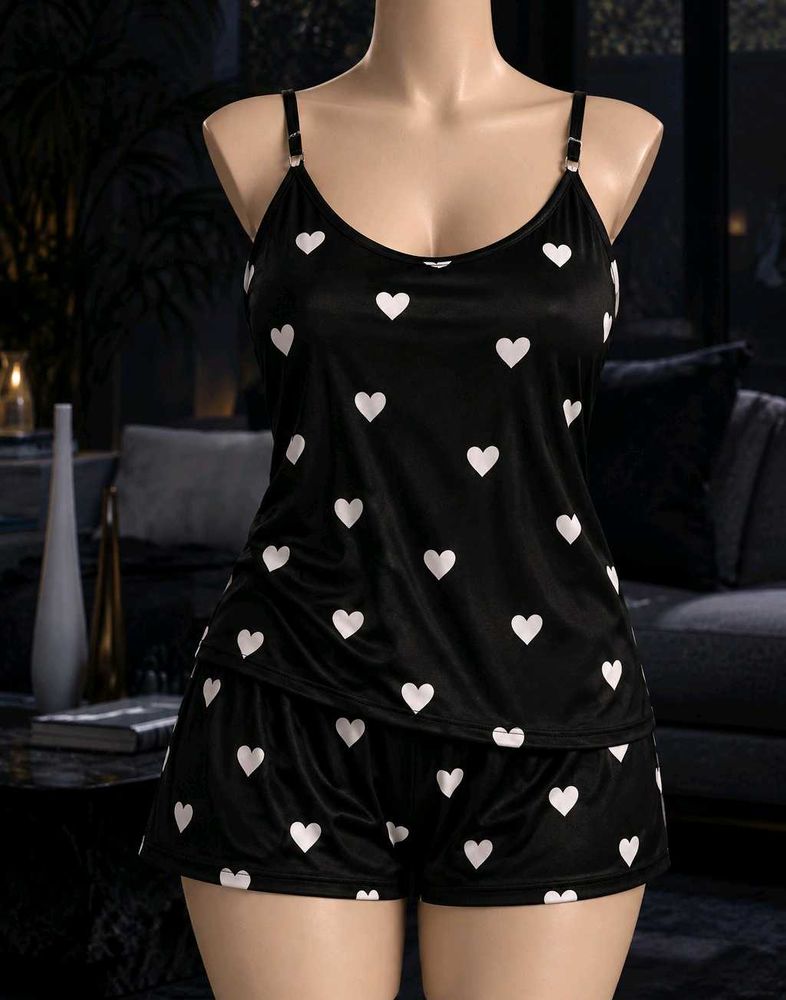 🖤Heart Print Nightsuit🤍