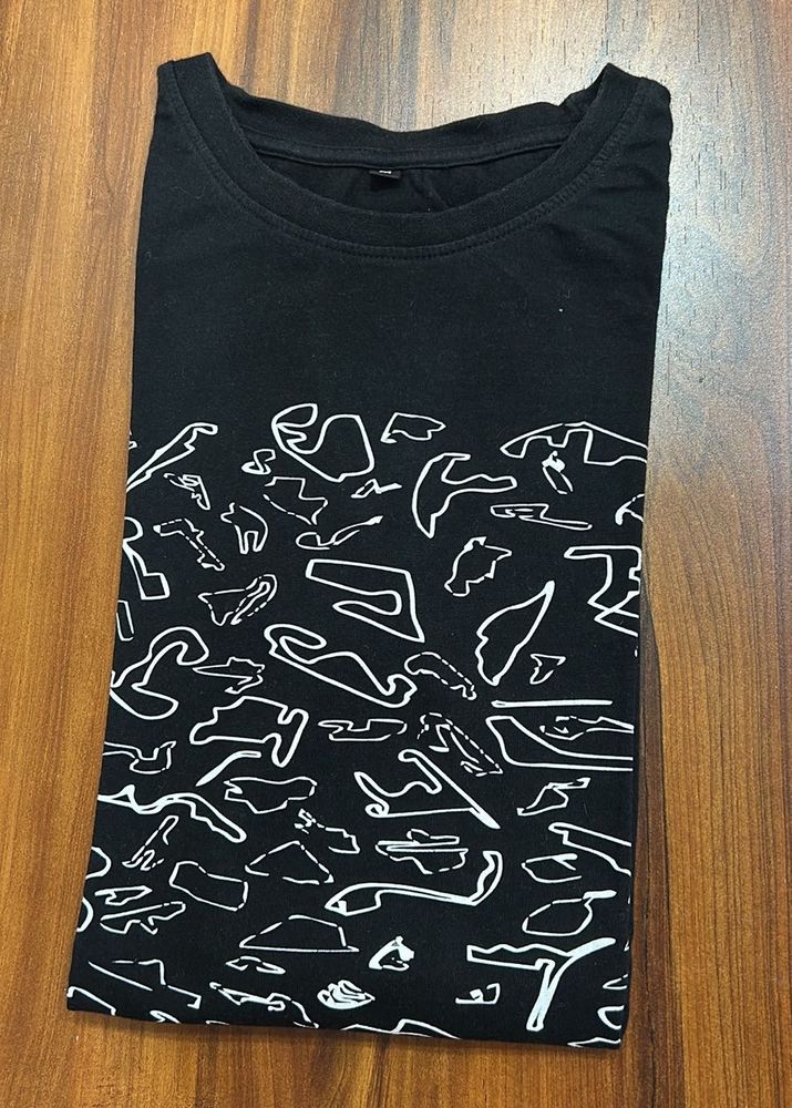 Black Graphic Print T-Shirt