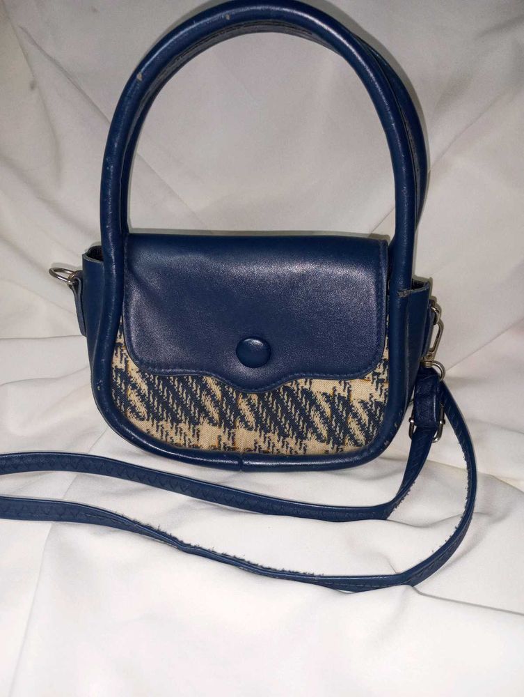 Chic Navy Blue Mini Handbag