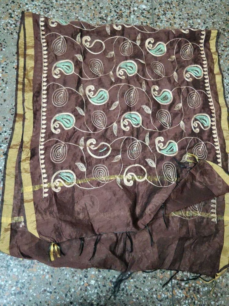 Elegant Brown Dupatta