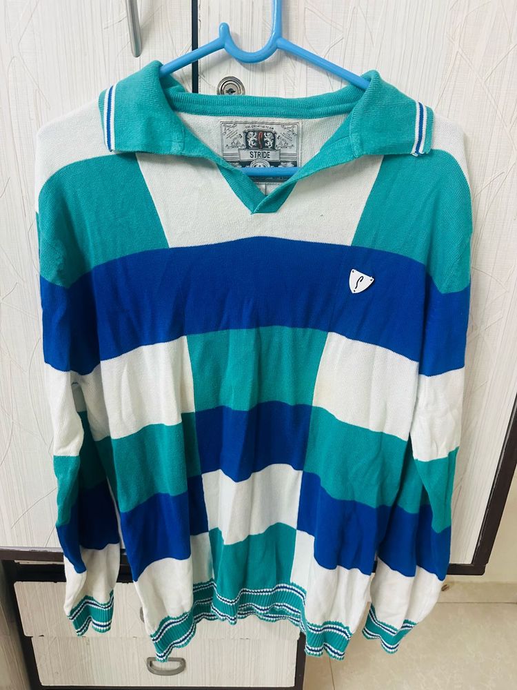 Retro Striped Long Sleeve Sweater