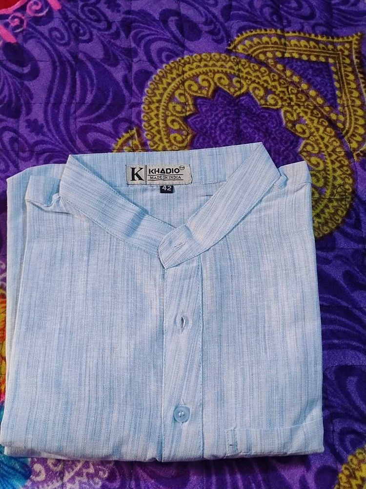 Khadio Blue Kurta