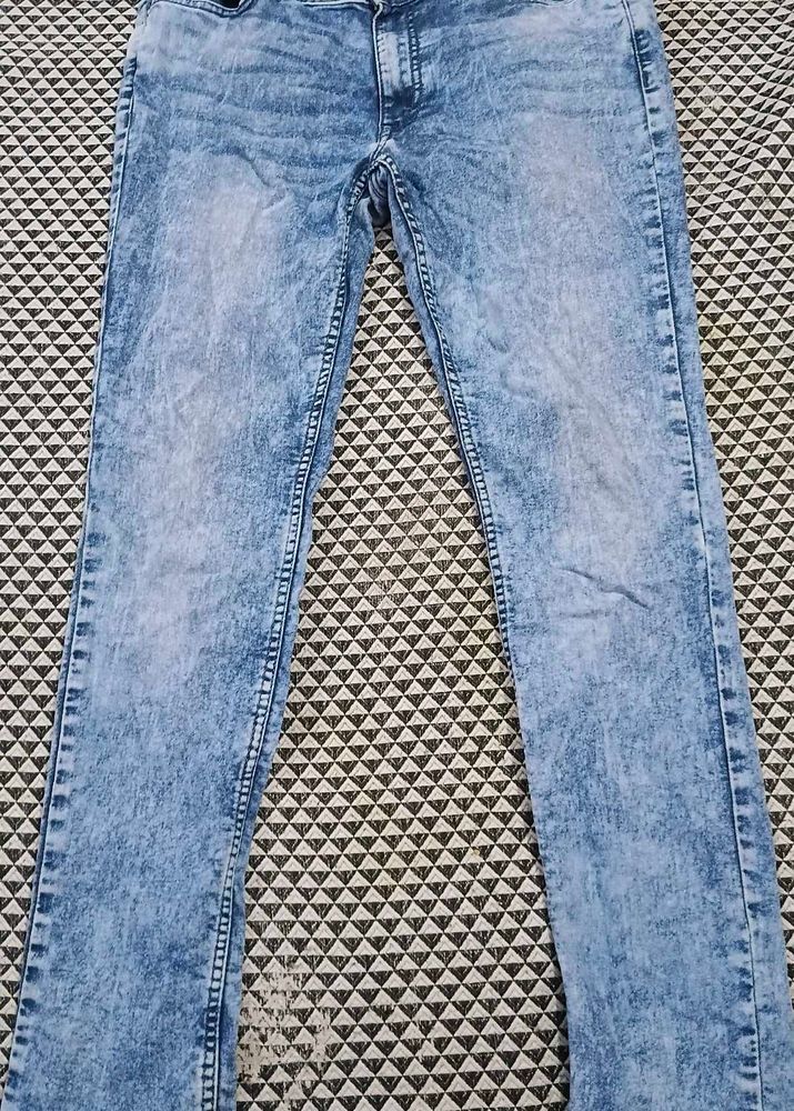 Acid Wash Denim Jeans