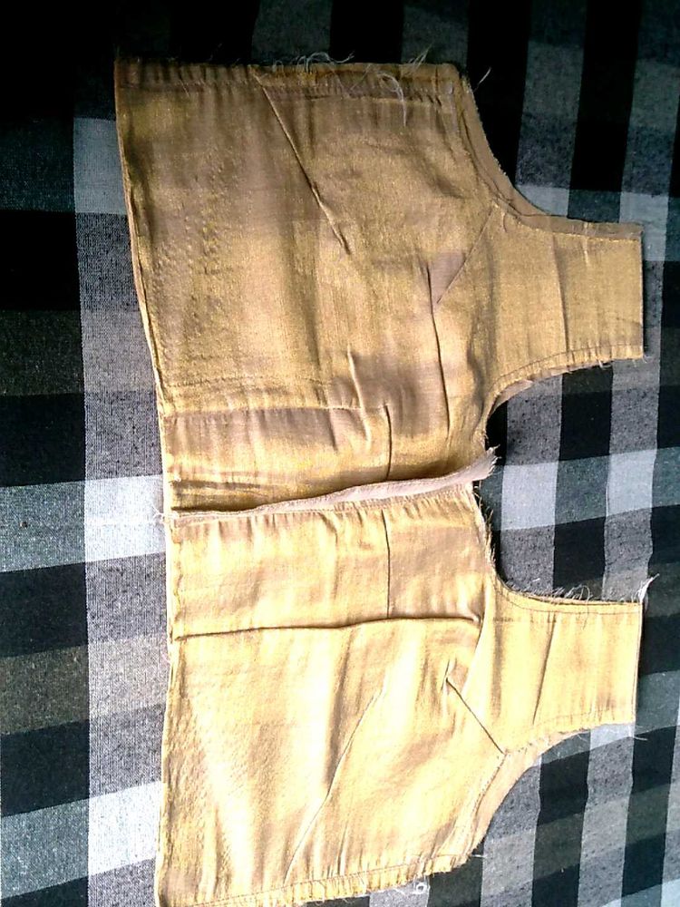 Golden Ethnic Blouse unfinished