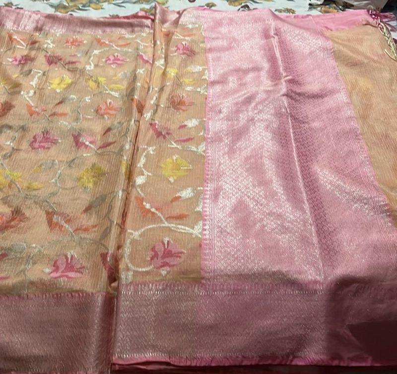 Beautiful Saree with Floral Motifs