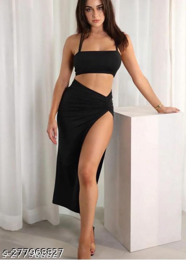 New Black Two-Piece Set