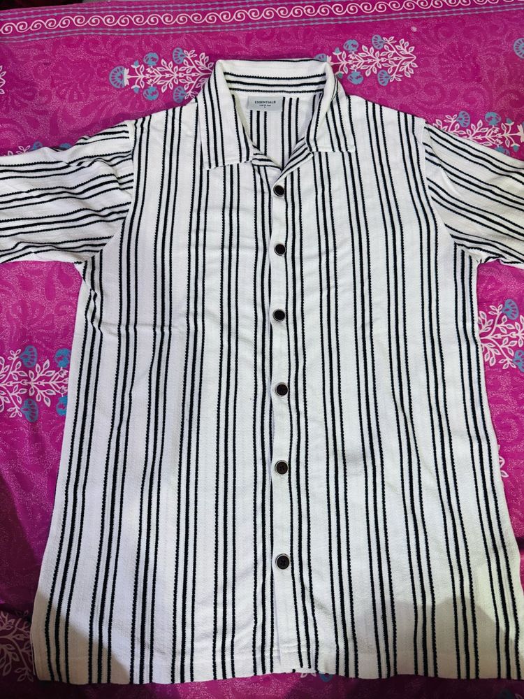 Men's Striped Short Sleeve Shirt