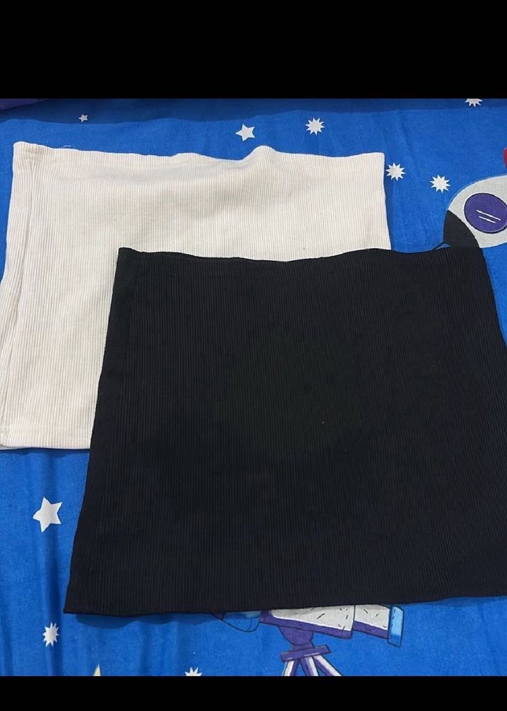 women tube inner combo black and white