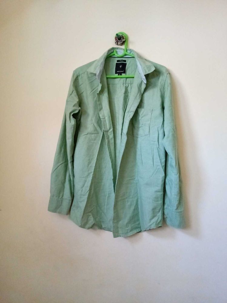 Men's Light Green Casual Shirt