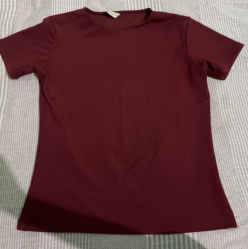 Maroon Short Sleeve T-Shirt
