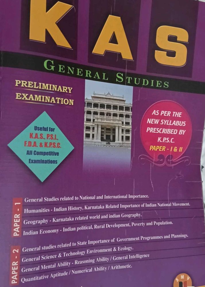 KAS General Studies Preliminary Exam Book