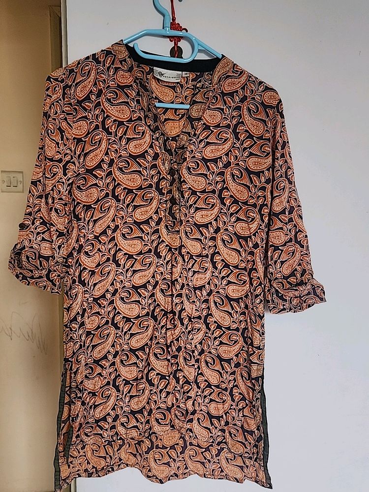 Westside Short Kurti bagru Print