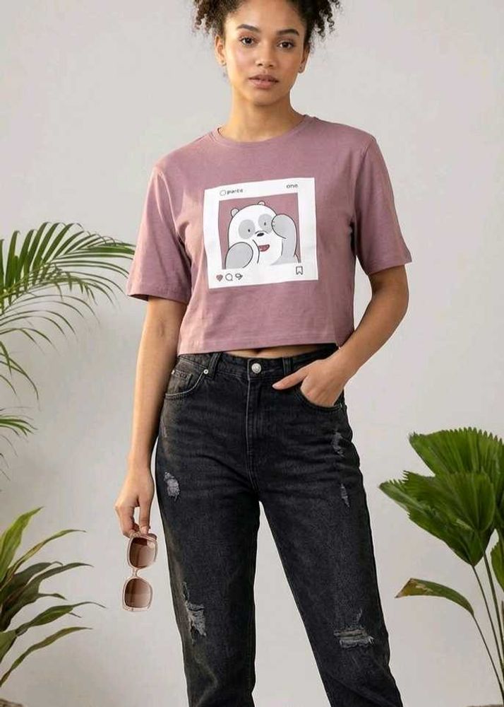 Cute Cropped T-Shirt