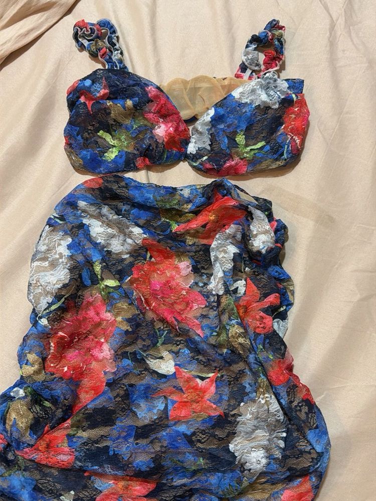 Floral Print Bikini Set