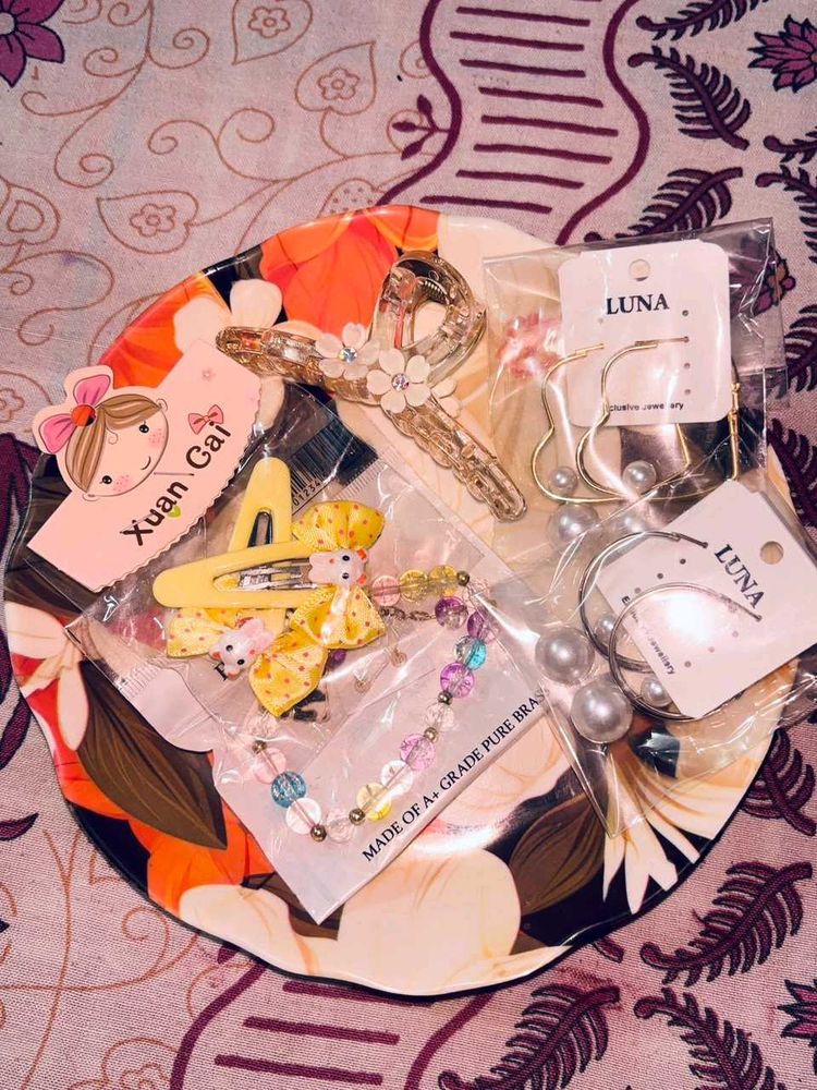Charming Hair Accessories &amp; Jewelry Set