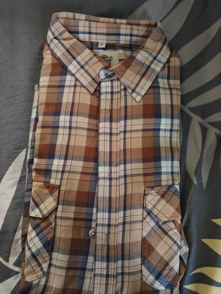 Men's Plaid Long-Sleeve Shirt