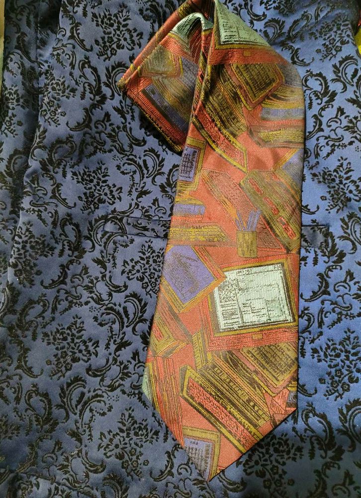 Imported Egyptian Design Patterned Tie