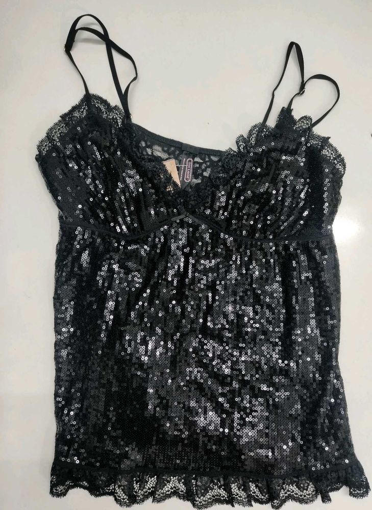 Sparkling Sequin Cami Top with adjustable slips