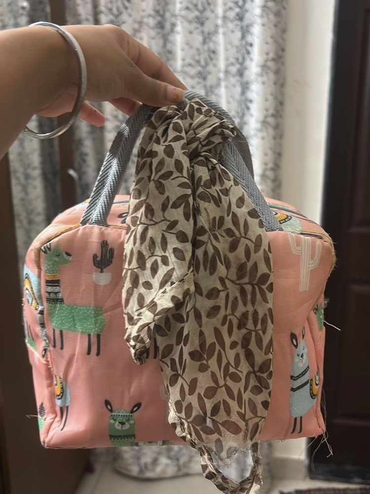 Cute Llama Print Handbag