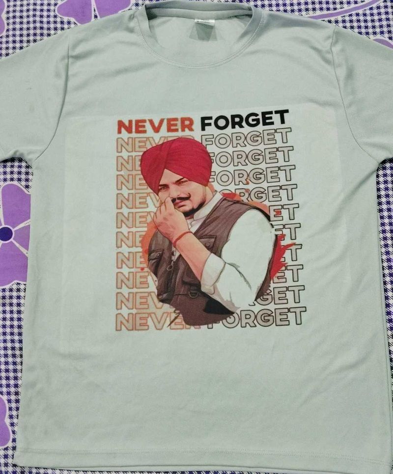 Siddhumoosewala T-shirt (Never Forger) New
