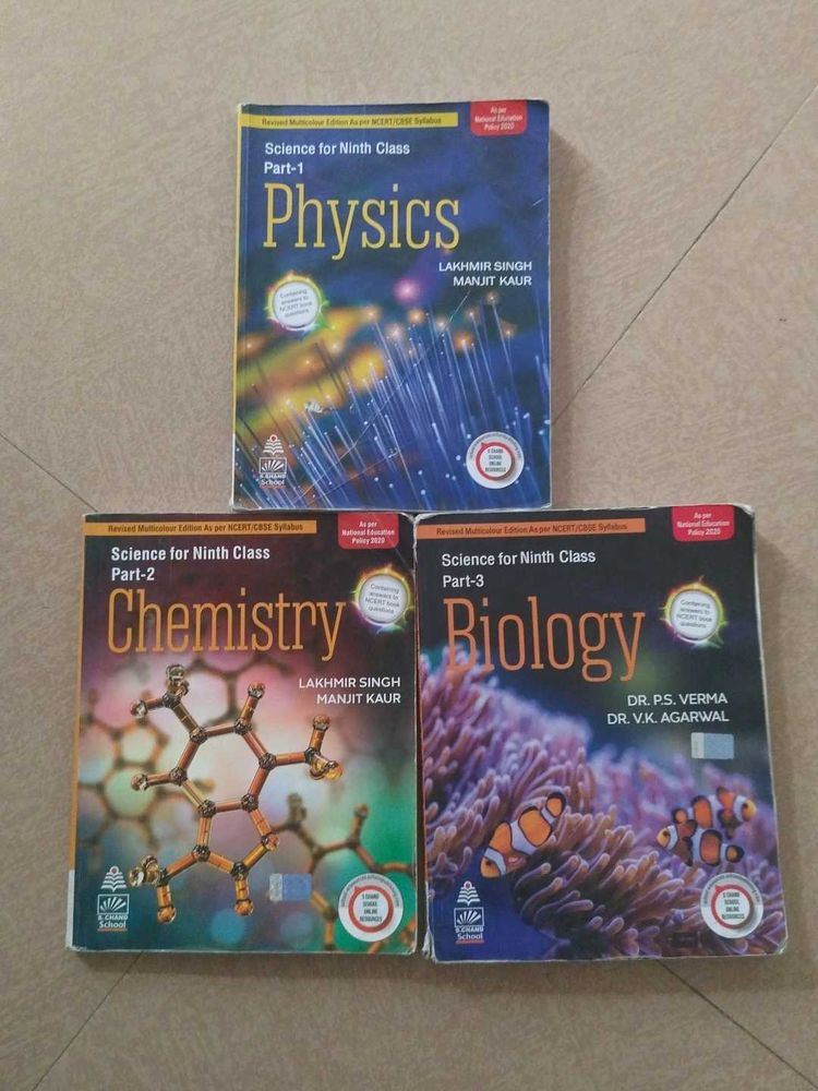 9 Class Physics, Chemistry &amp; Biology S Chand Book