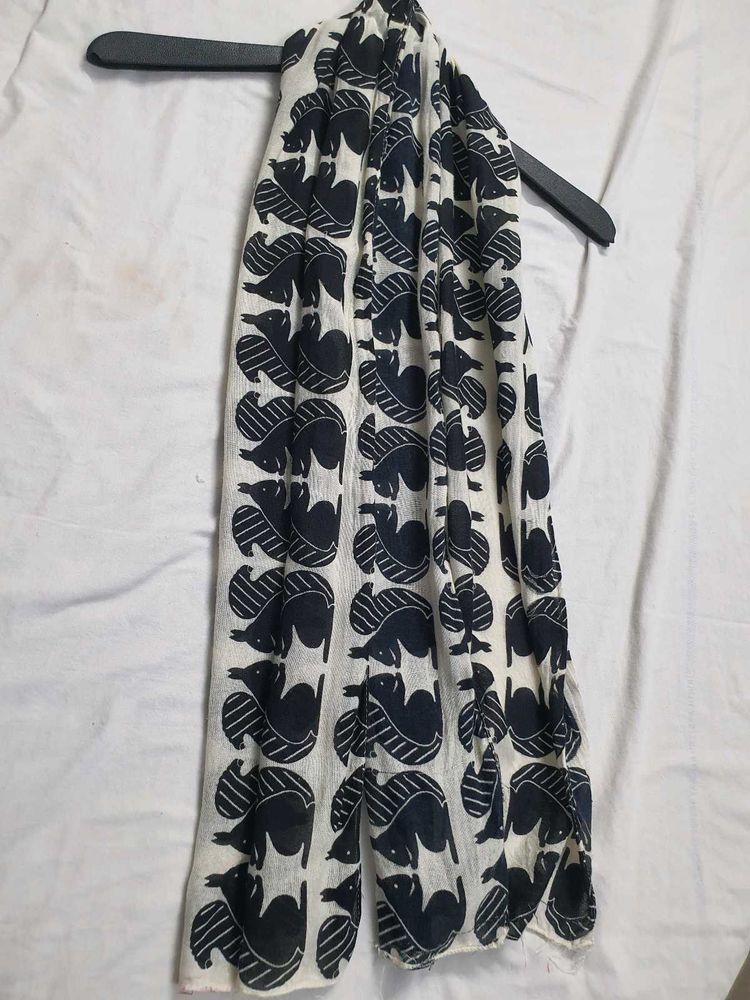Cute Squirrel Print Scarf