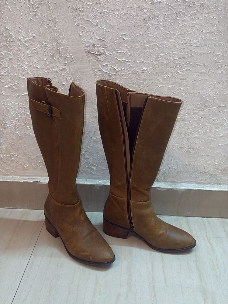 Steve Madden Brown Knee-High Boots