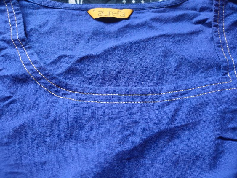 aurelia royal blue kurti(upto 34 bust)