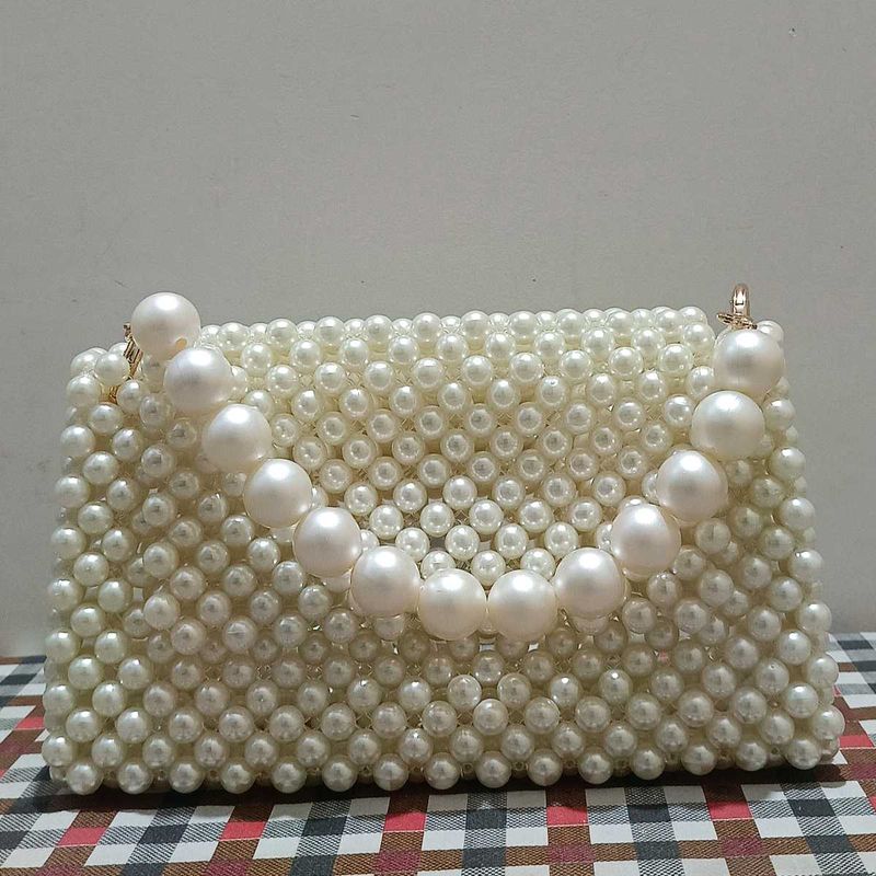 Stunning Pearl Beaded Handbag( Free delivery)