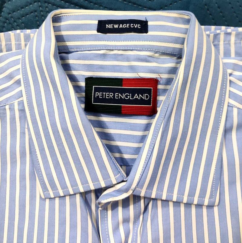 Peter England Striped Shirt