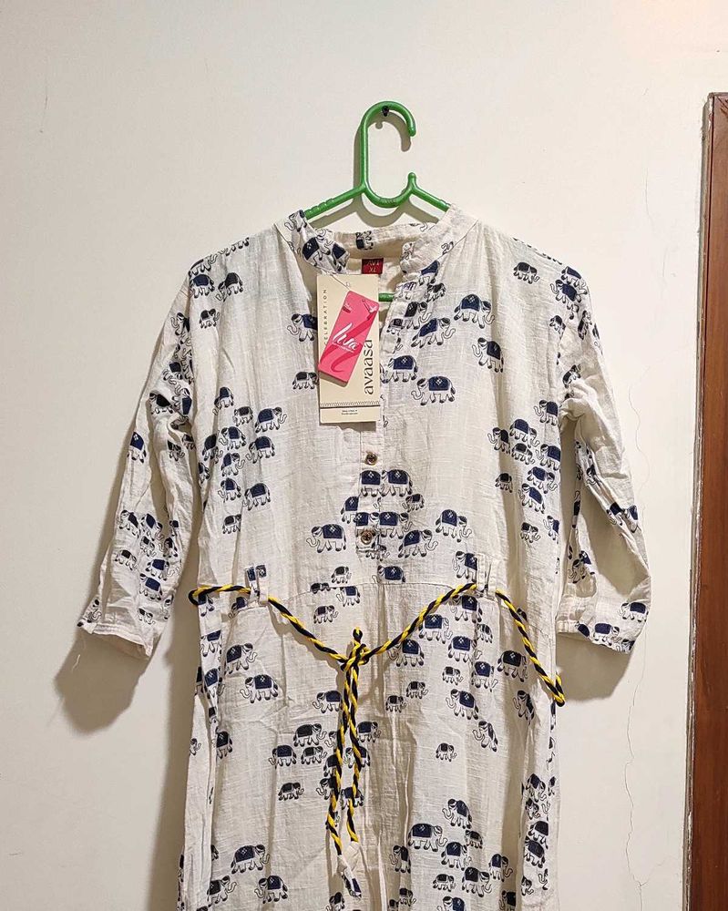 Elephant Print long kurti