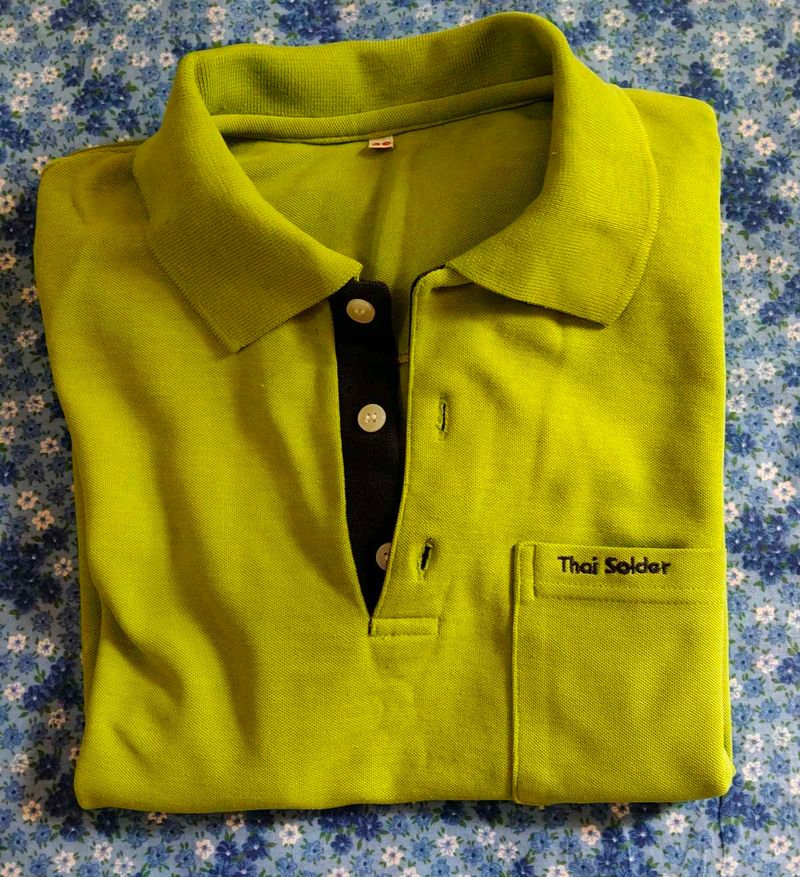 Men's Lime Green Polo T-Shirt