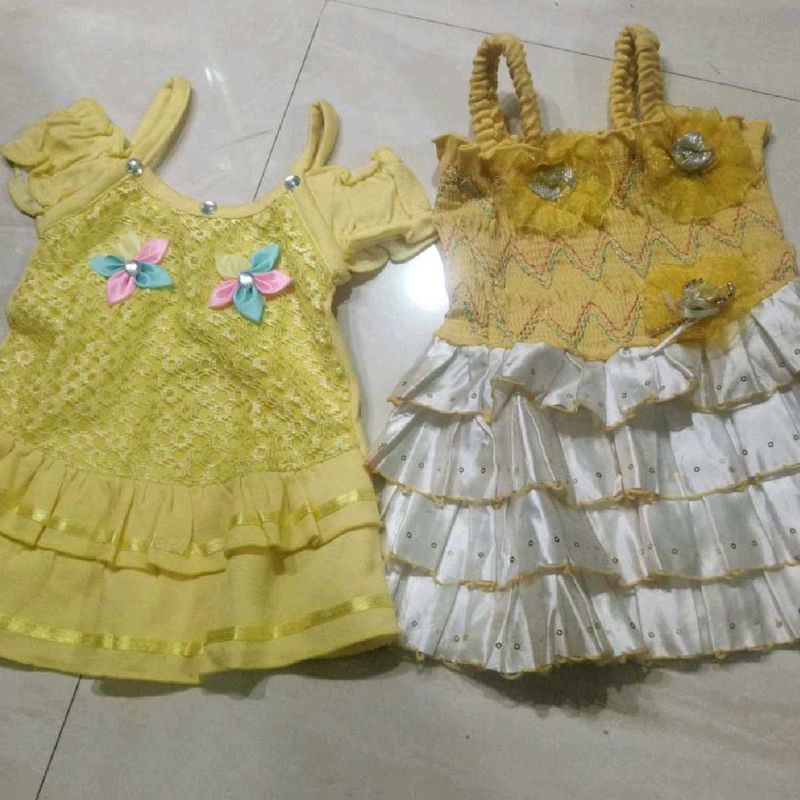 Adorable Yellow Dresses for Baby Girls