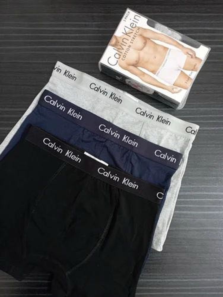 Calvin Klein Cotton Stretch Trunks - 3 Pack