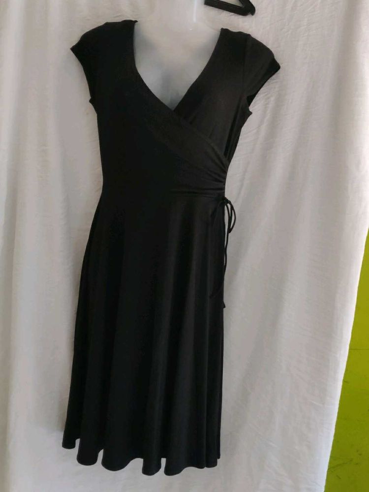 Van Heusen Classic Black Wrap Dress
