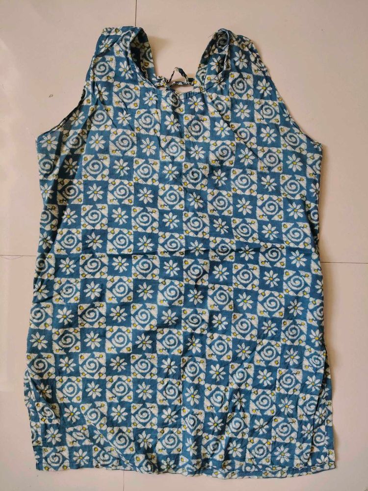 Boho Back Dori Short Kurti