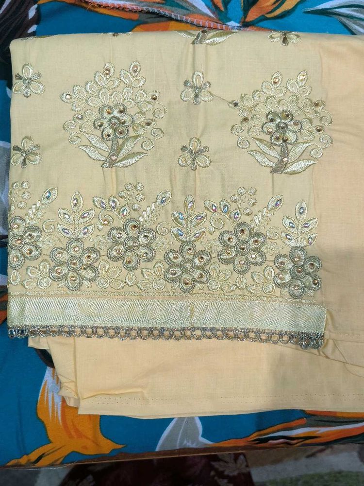 Embroidered Unstitched Salwar Kameez Suit